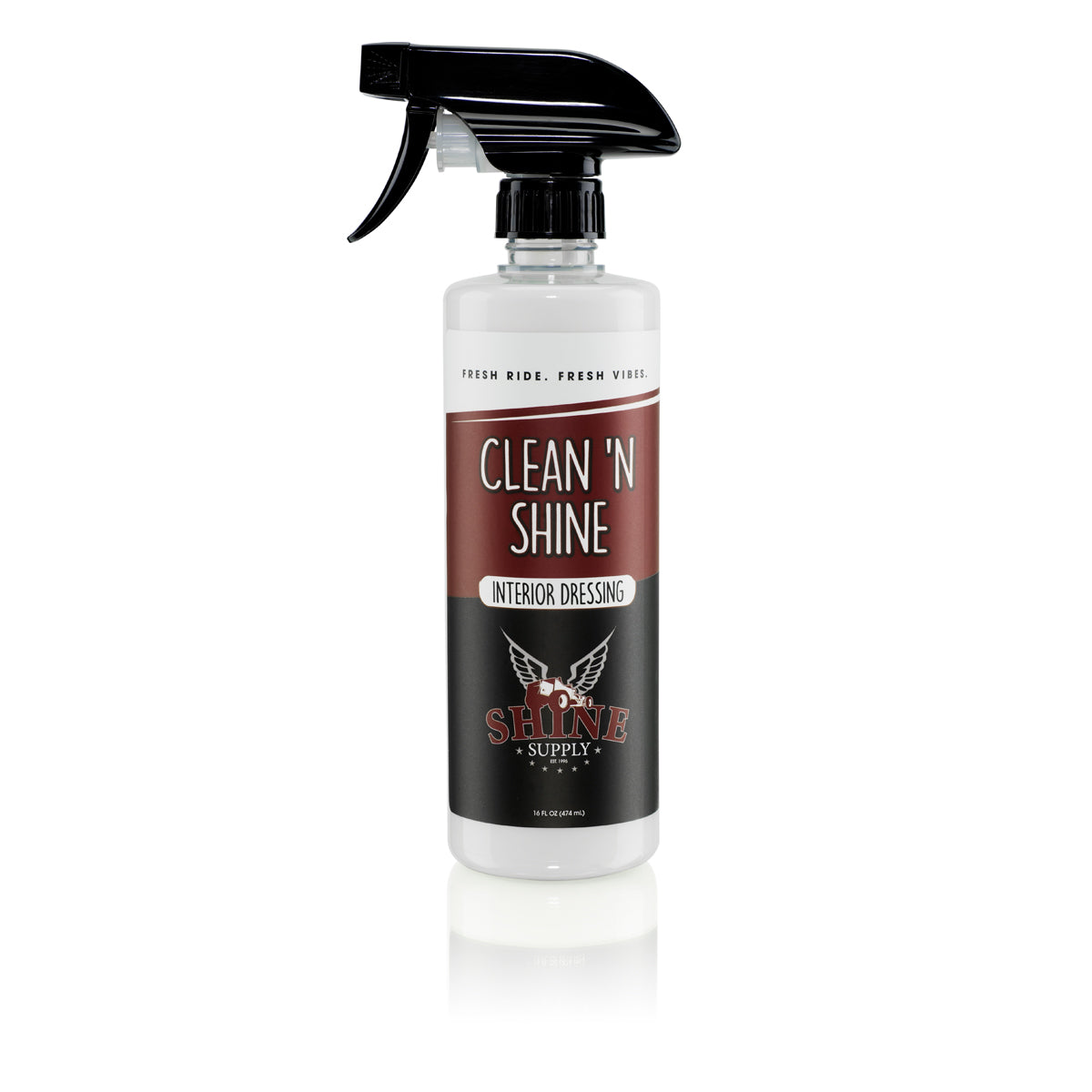 CLEAN 'N SHINE 16 OZ W/BLACK SPRAYER