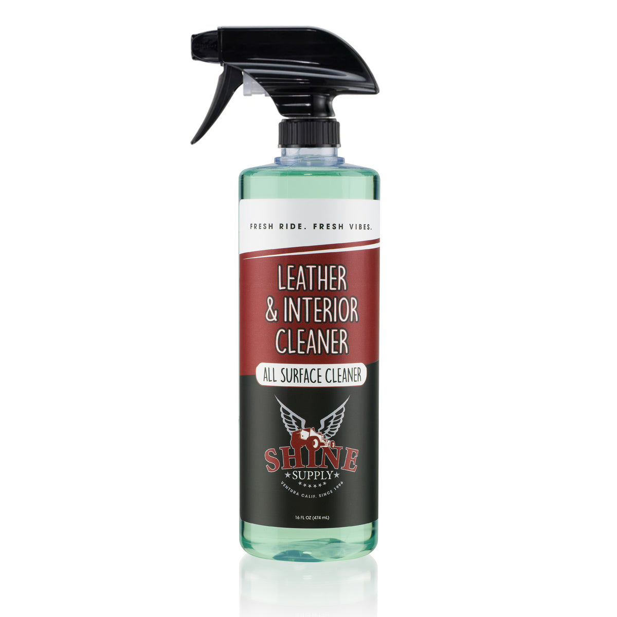 LEATHER & INTERIOR CLEANER 16OZ W/BLK SPRAYER