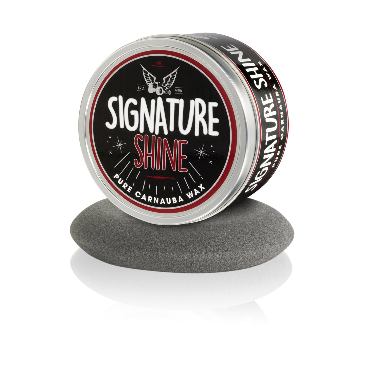 SIGNATURE SHINE PASTE WAX W/ BLACK FOAM APPLICATOR - 8OZ